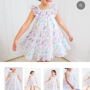 Cheeky Plum Brielle Shimmer Sweet Peep Dress
